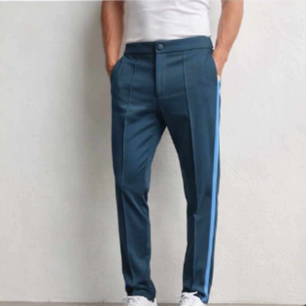 NWT Valentino Men’s Size 48 *32USWaist Teal Side Stripe Track Pants Italy